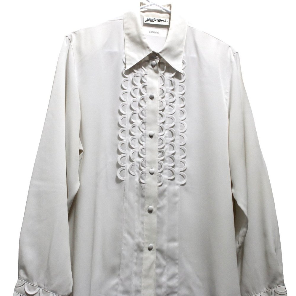 White Embroidered Blouse